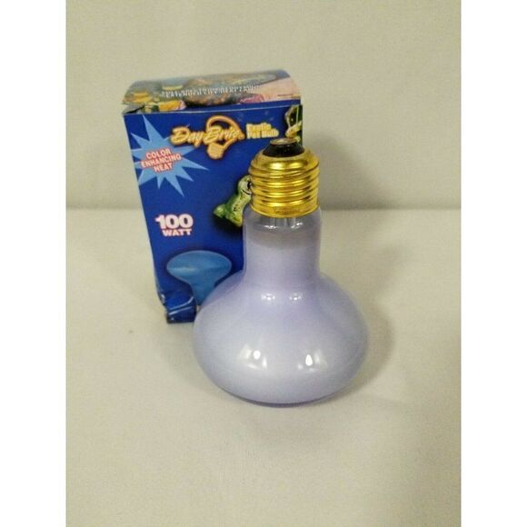 Day Brite 100W R25 Frost Neodymium Reptile Pet Full Spectrum Light Bulb, NIB - Picture 2 of 8